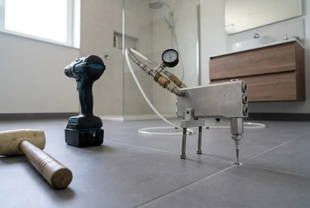 Kitbedrijf Tienhoven – holle tegels injecteren